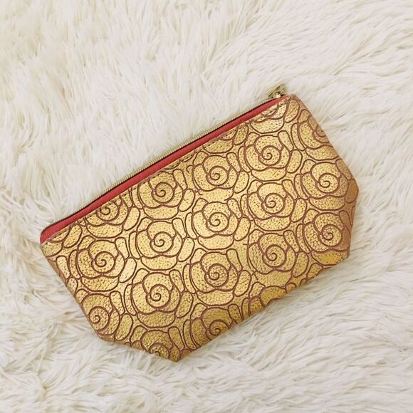 💄Gold Zippered Cosmetic & Makeup Pouch 💄 - Picture 3 of 9